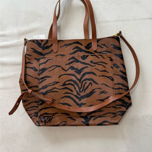 Nordstrom Brown and Black Tiger Calf Hair Purse - Picture 1 of 6